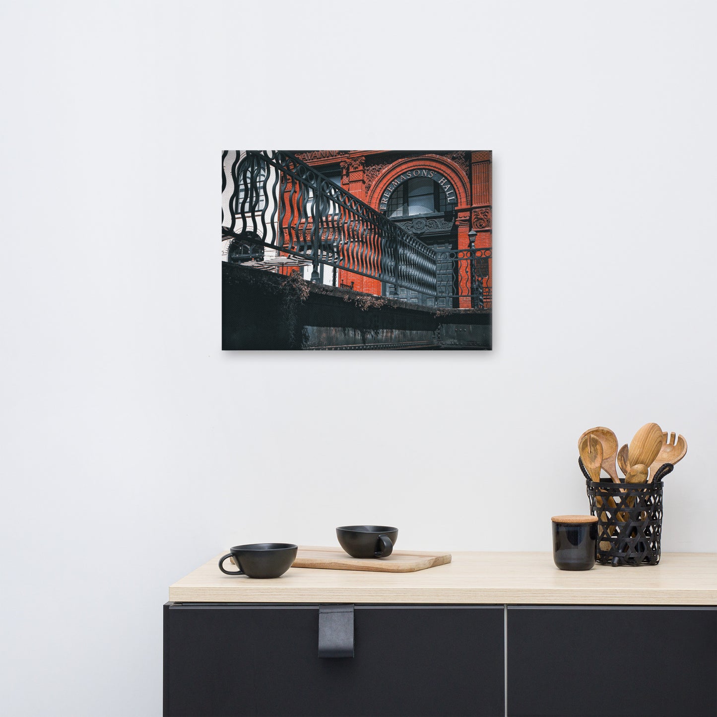 Savannah Cotton Exchange Freemasons' Hall Canvas Wall Art Prints