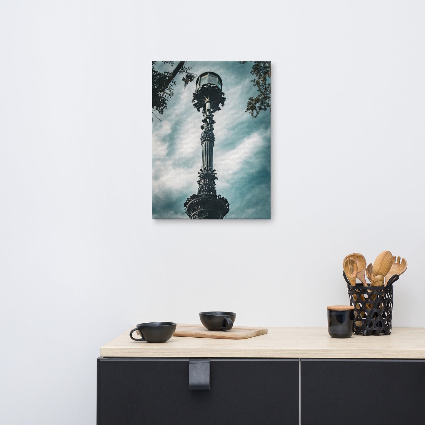 Old Harbor Light Emmet Park Savannah Ga Canvas Wall Art Print
