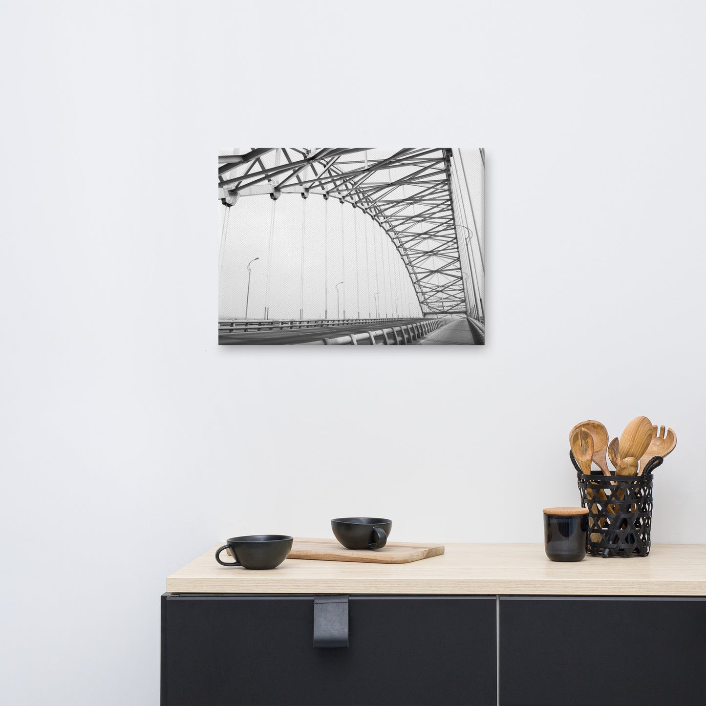 Ethereal Crossing Architectural Photograph Canvas Wall Art Print