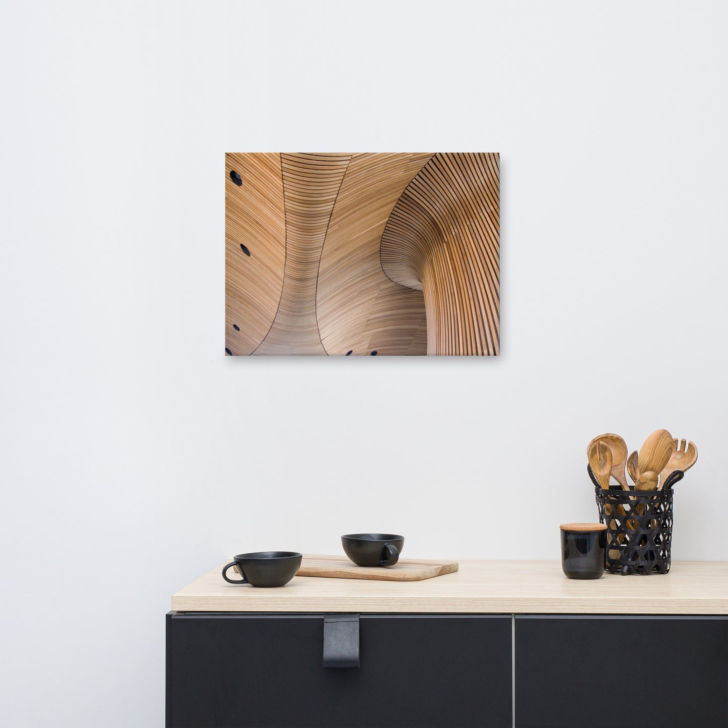 Arboreal Rhythm Architectural Photograph Canvas Wall Art Print