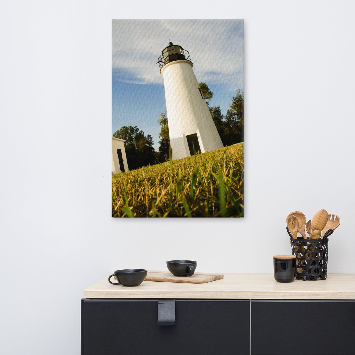 Turkey Point Lighthouse Coastal Landscape Canvas Wall Art Prints