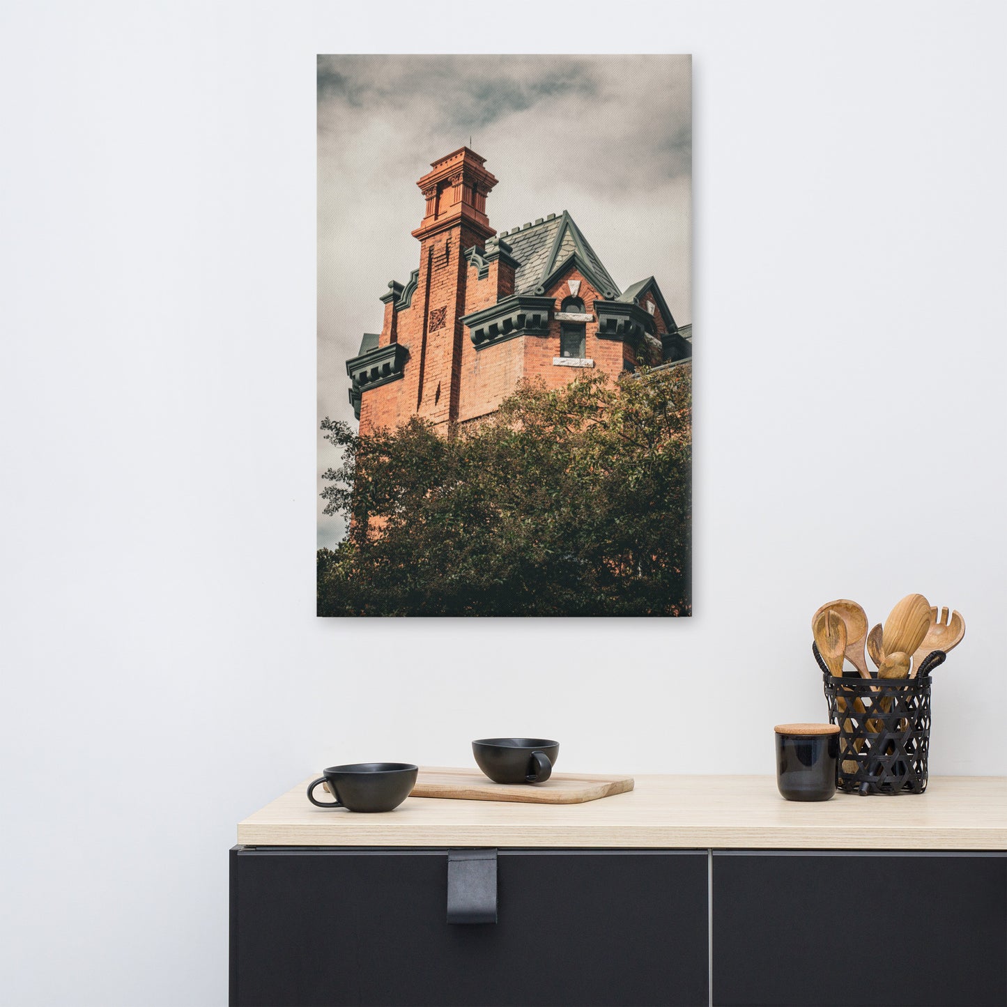 Tiedeman House Savannah Ga Canvas Wall Art Prints