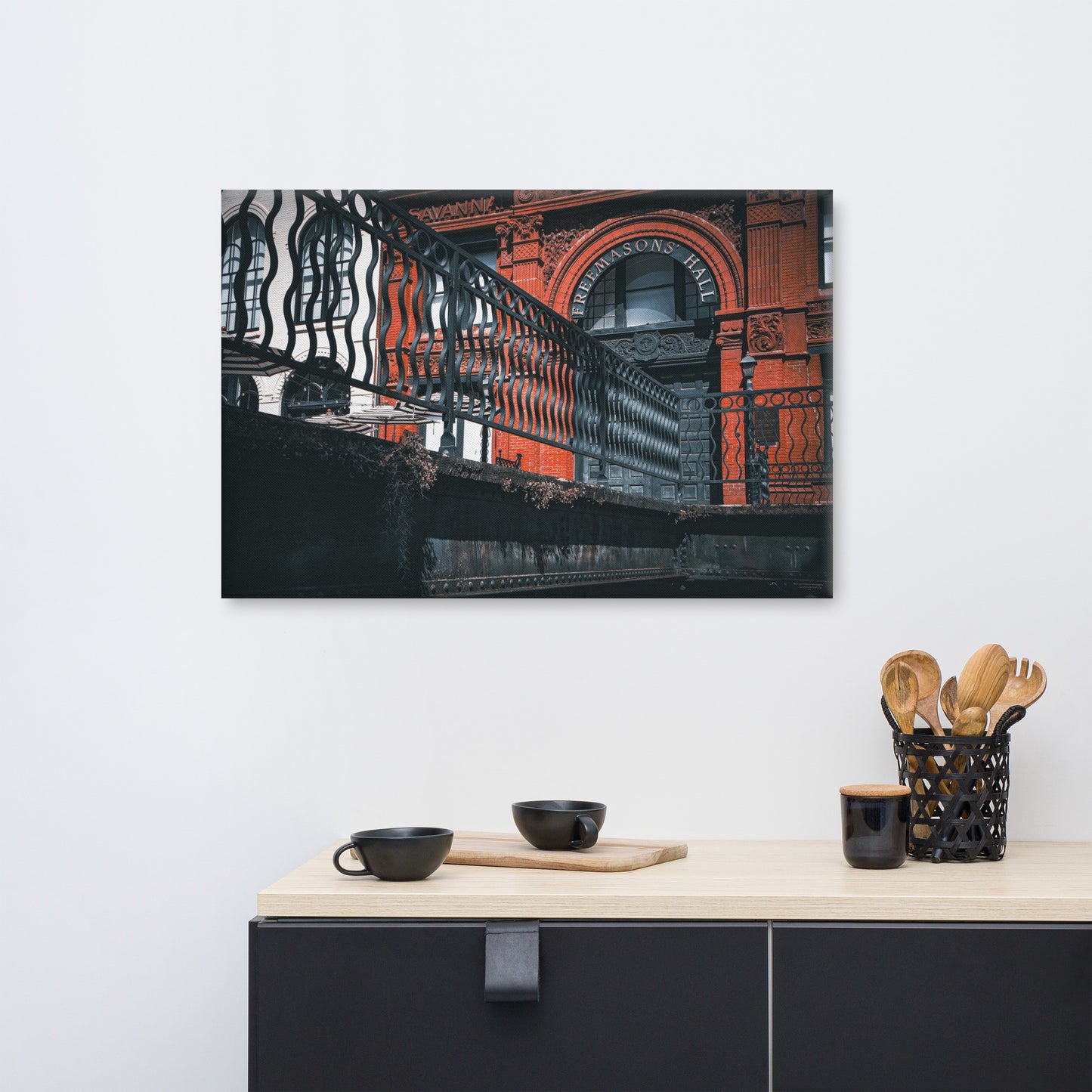 Savannah Cotton Exchange Freemasons' Hall Canvas Wall Art Prints