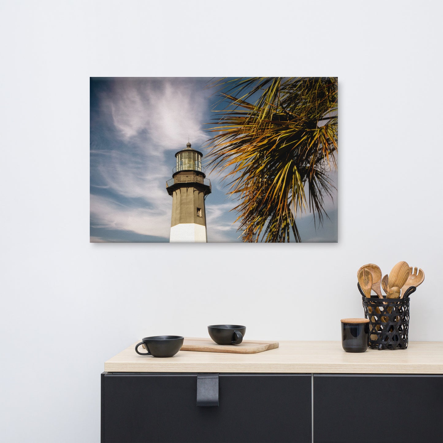 Tybee Island Lighthouse 2 Canvas Wall Art Prints