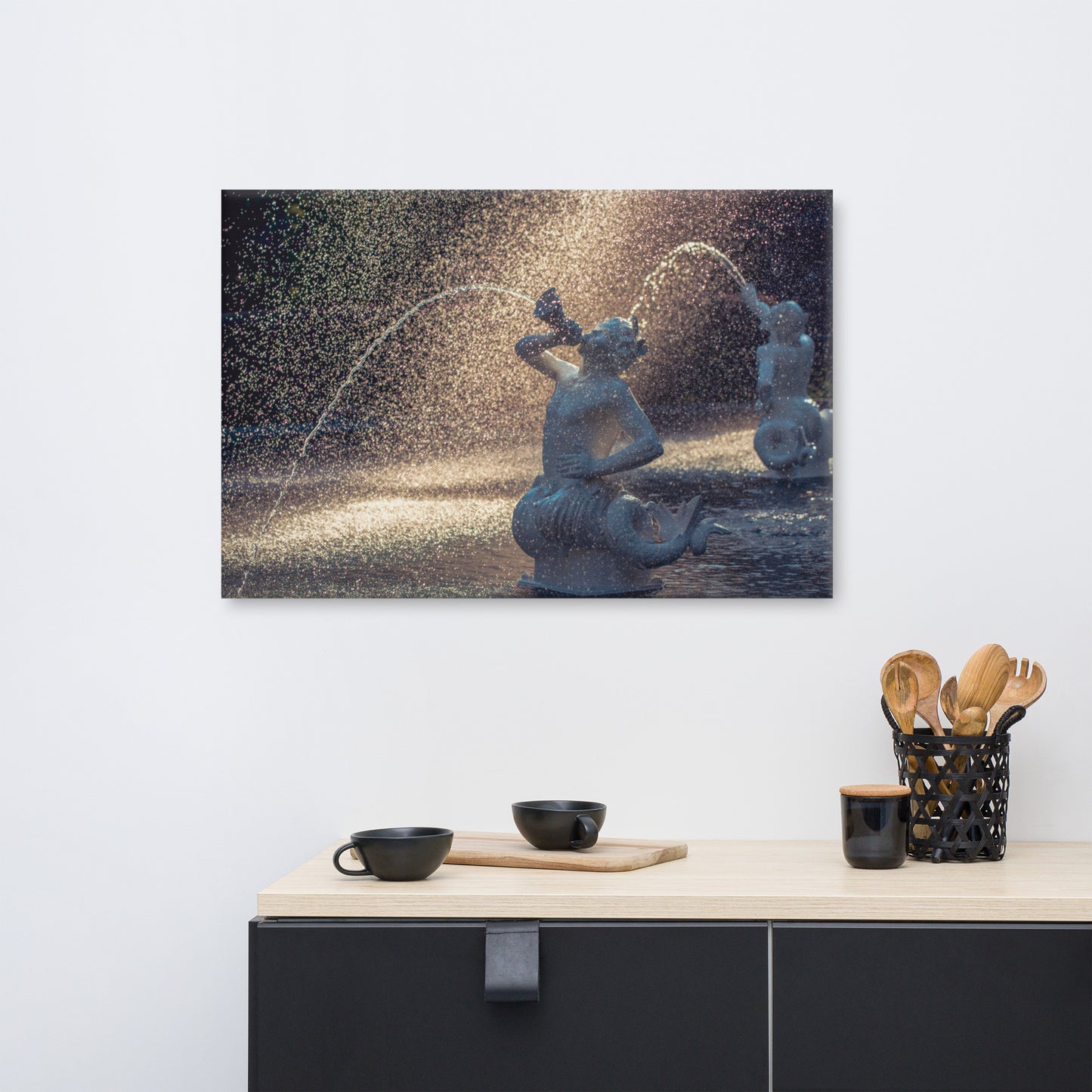 Fountain Forsyth Park Savannah Ga Canvas Wall Art Prints