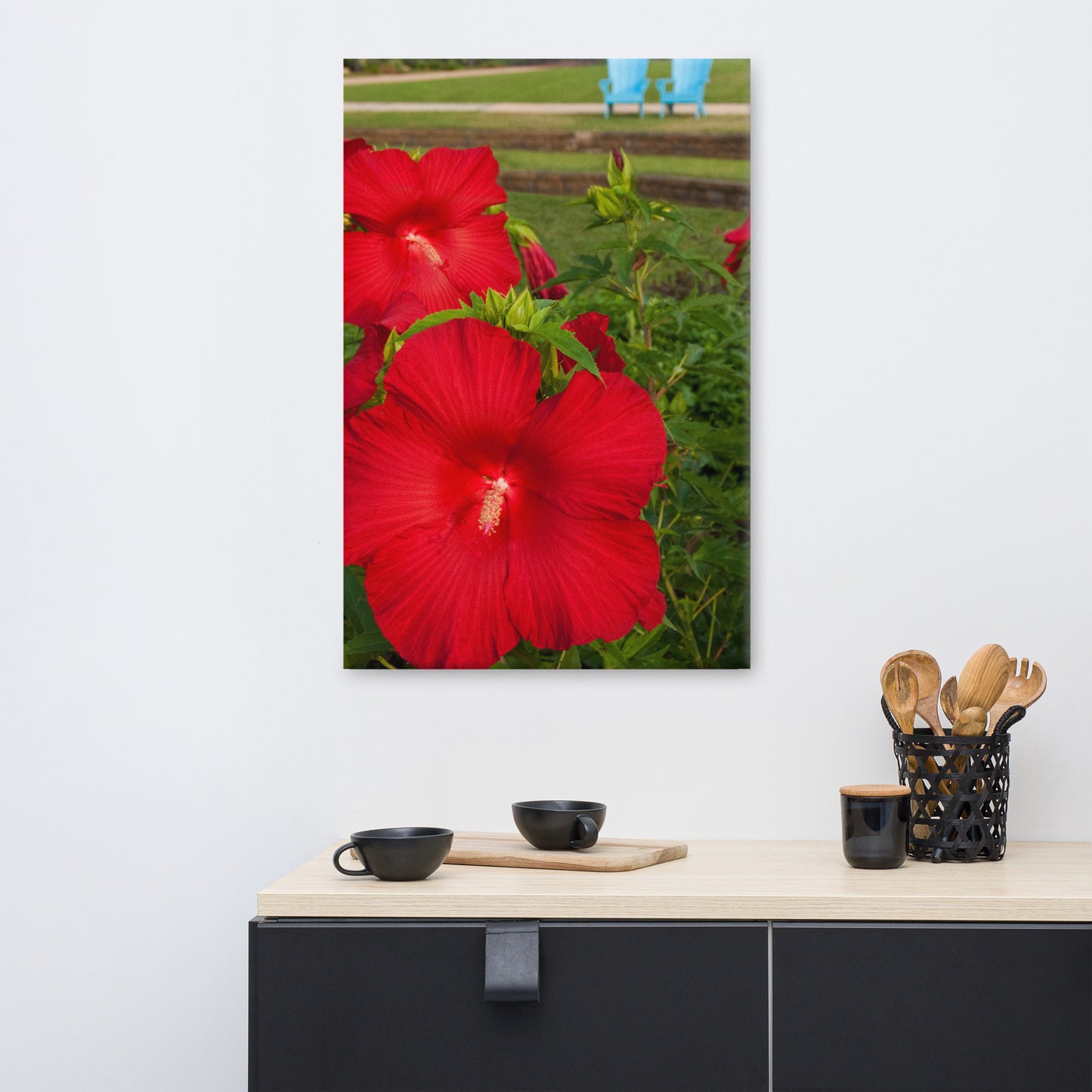 The Riverfront 2 Floral Botanical Nature Photo Canvas Wall Art Prints