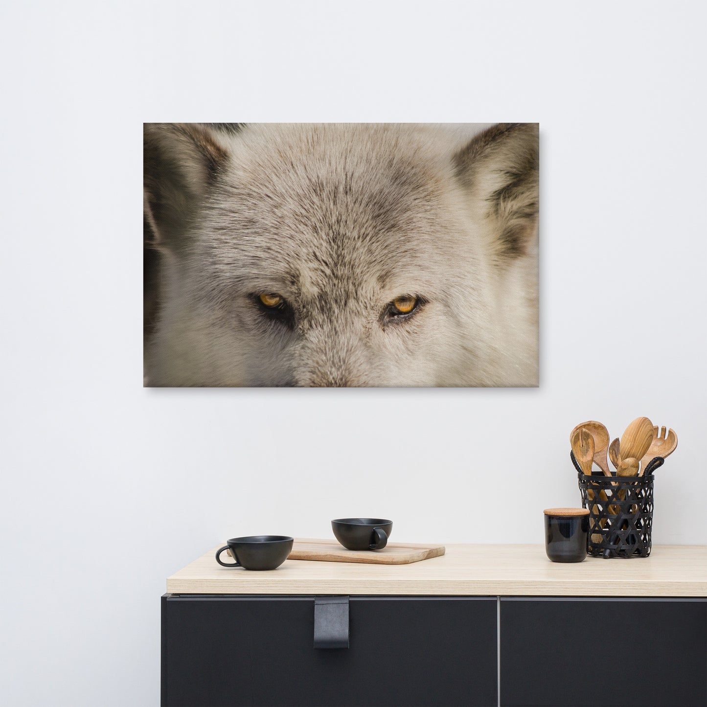 Wolf Eyes Animal / Wildlife Photograph Canvas Wall Art Prints