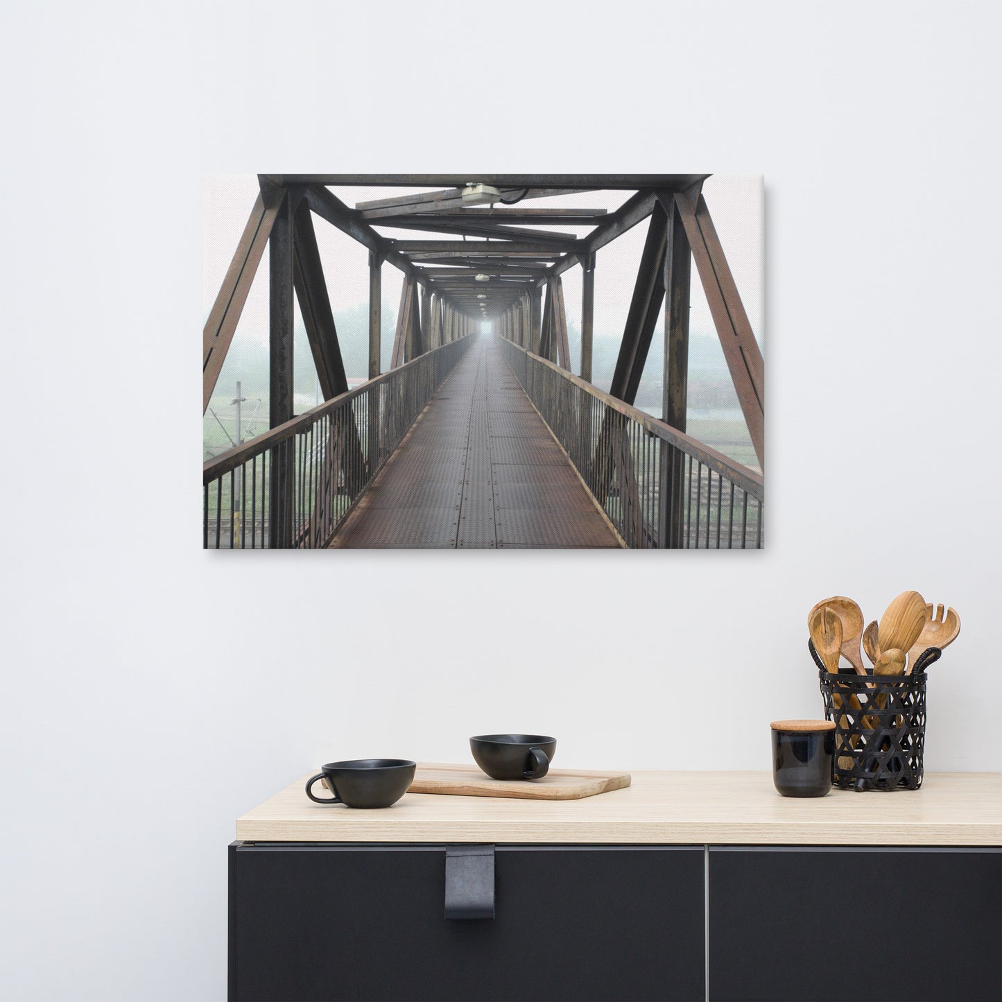 Vanishing Point Architectural Photograph Canvas Wall Art Print