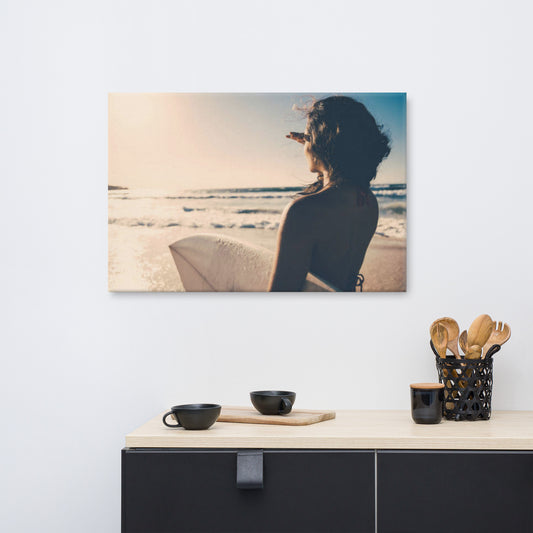 Saltwater Sunrise Coastal Lifestyle Photograph Canvas Wall Art Print