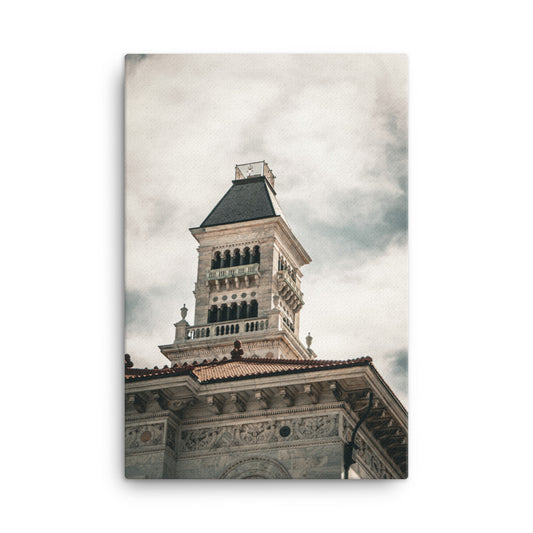 Bell Tower on Tomochichi Federal Building Savannah GA Canvas Wall Art Prints