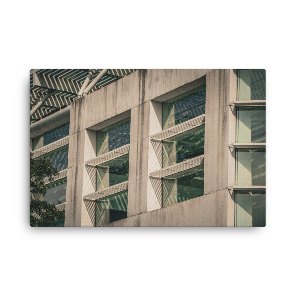 Window Pattern Jepson Center Savannah GA Canvas Wall Art Prints