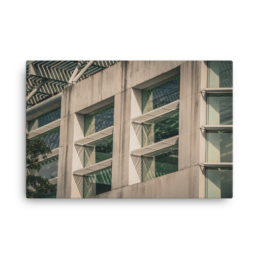 Window Pattern Jepson Center Savannah GA Canvas Wall Art Prints