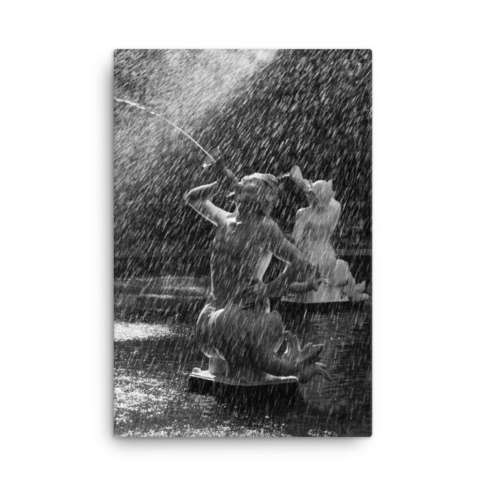 Fountain Forsyth Park Savannah Ga 2 Canvas Wall Art Prints