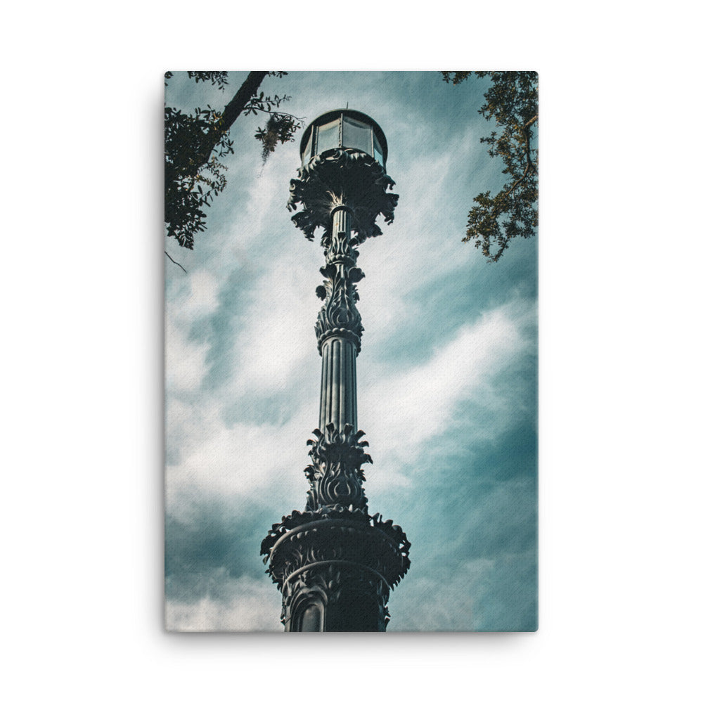 Old Harbor Light Emmet Park Savannah Ga Canvas Wall Art Print
