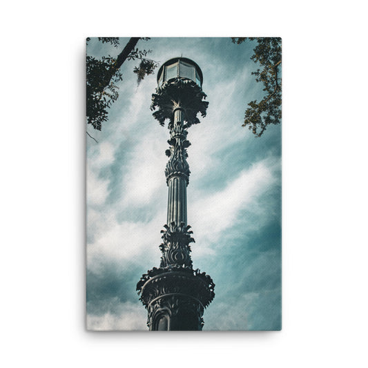 Old Harbor Light Emmet Park Savannah Ga Canvas Wall Art Print