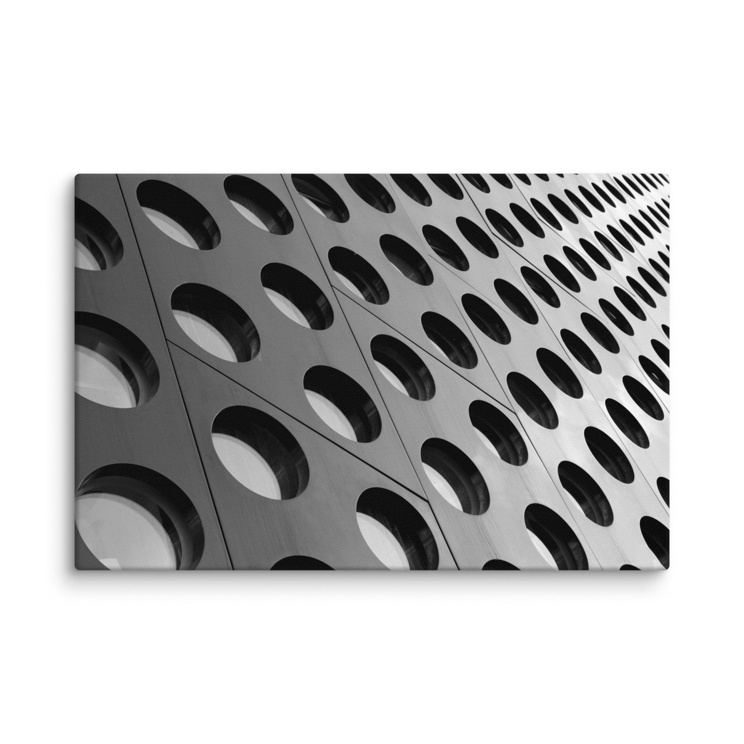 Binary Rhythm Architectural Photograph Canvas Wall Art Print