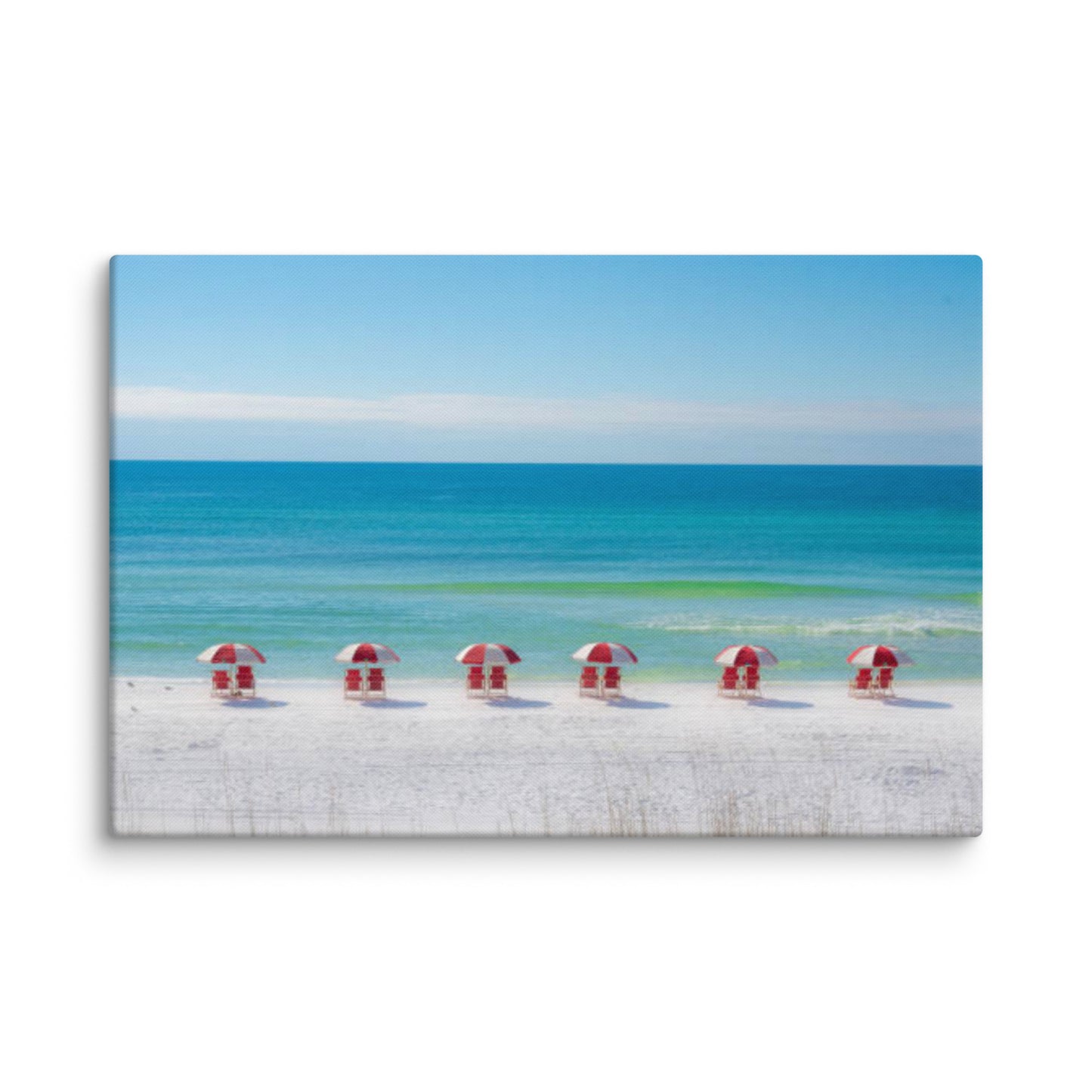 Life at the Beach Minimal Coastal / Beach Landscape Canvas Wall Art Print