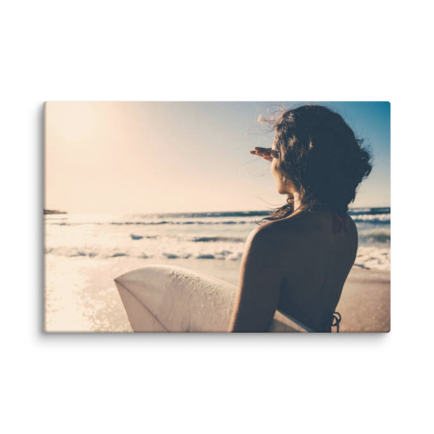 Saltwater Sunrise Coastal Lifestyle Photograph Canvas Wall Art Print