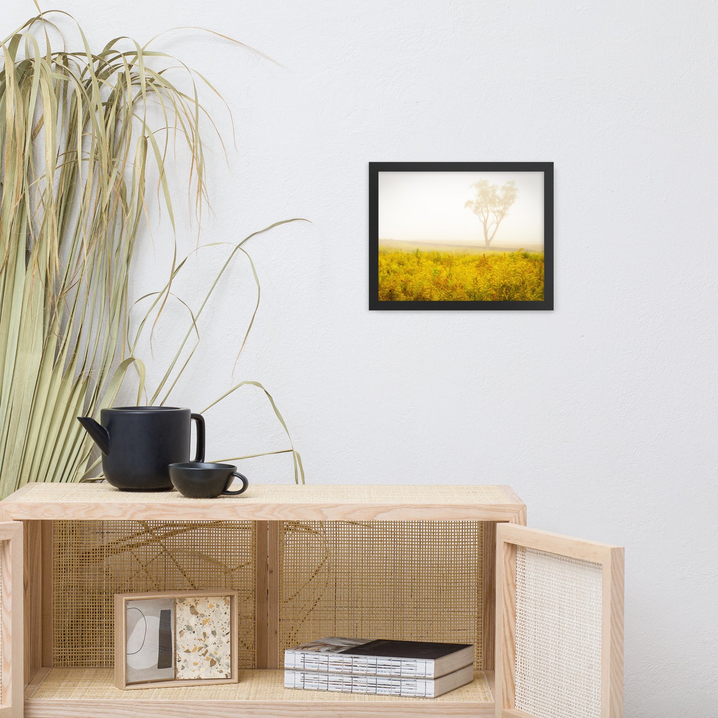 Dreams of Goldenrod and Fog Landscape Framed Photo Wall Art Prints