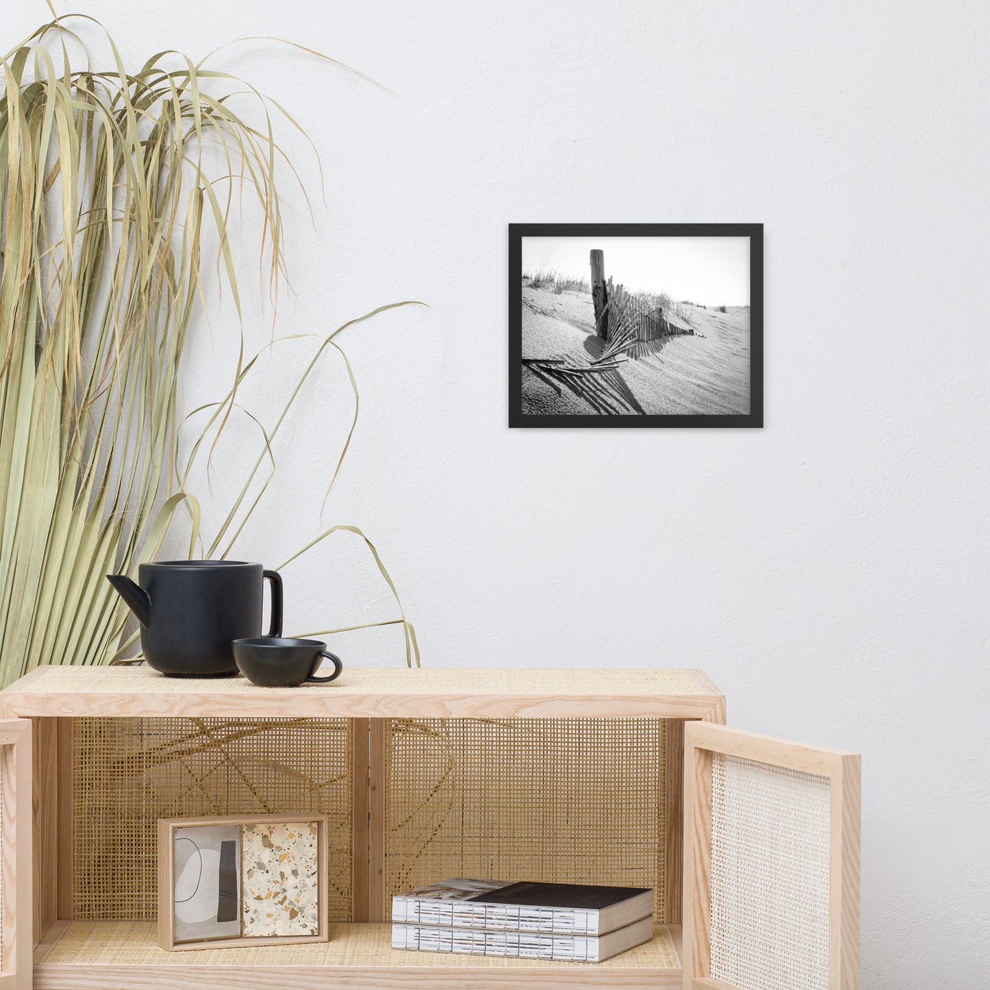 High Key Dunes Coastal Landscape Framed Photo Paper Wall Art Prints