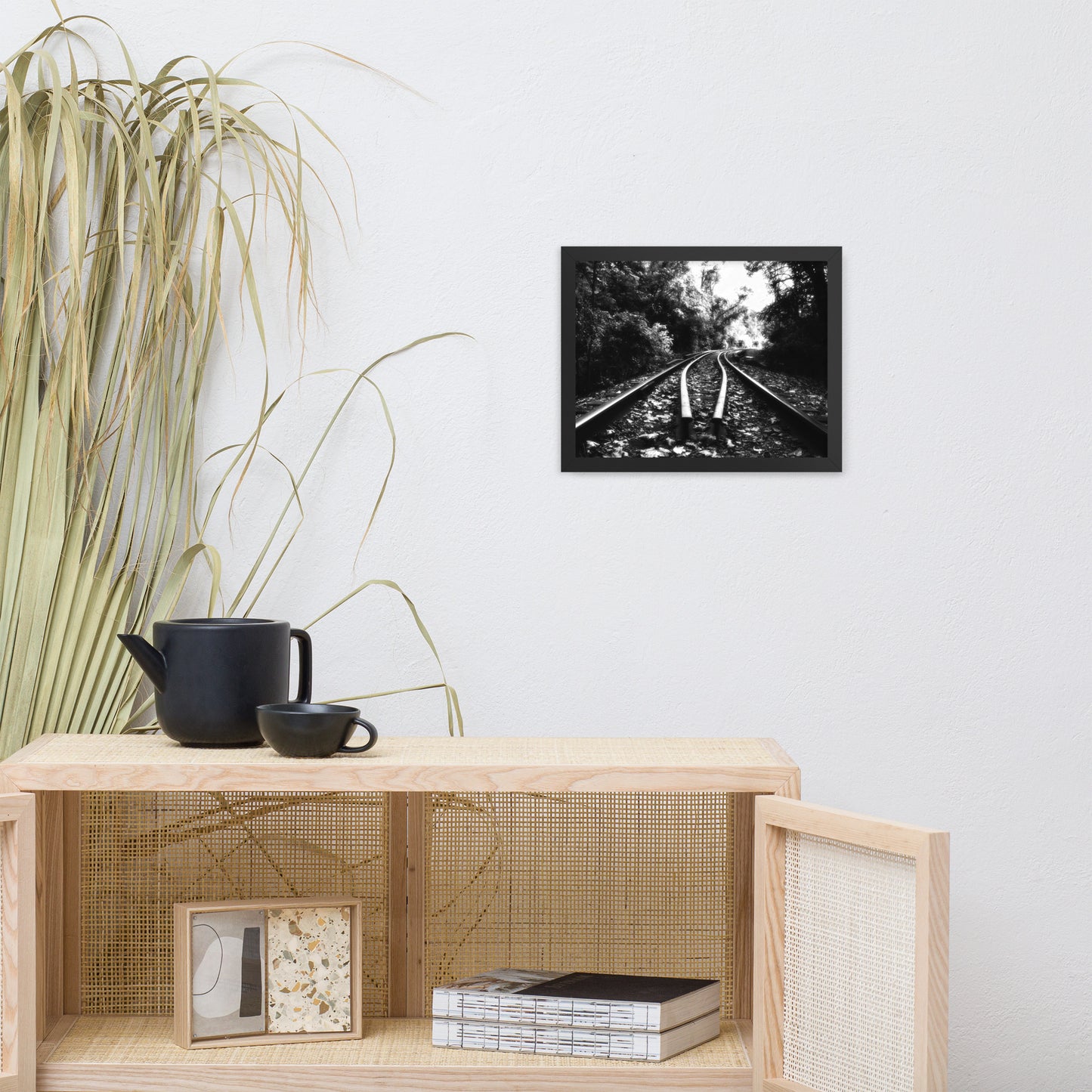 Lead Me into the Light in Black and White Framed Photo Paper Wall Art Prints