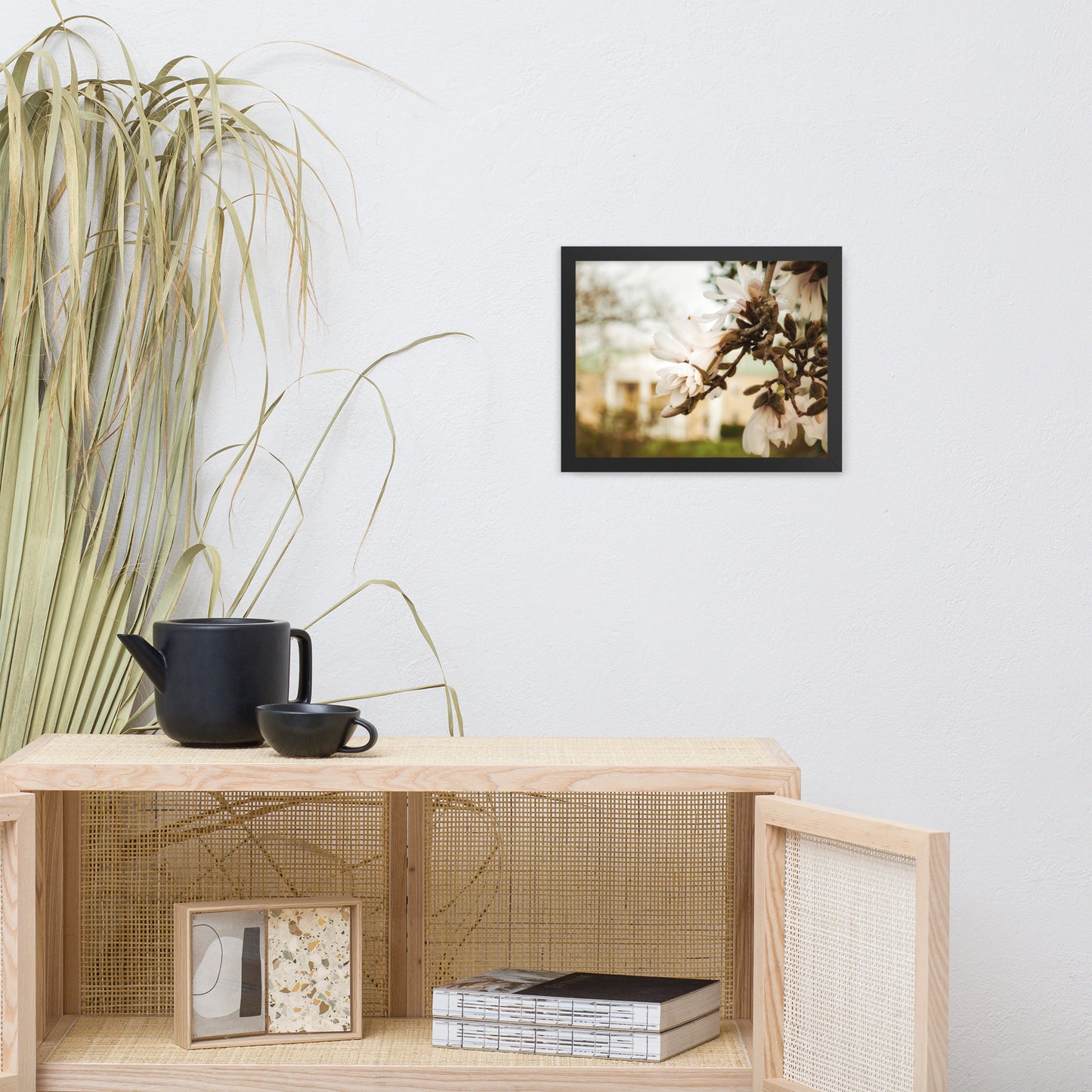 Bellevue Mansion Floral Nature Photo Framed Wall Art Print