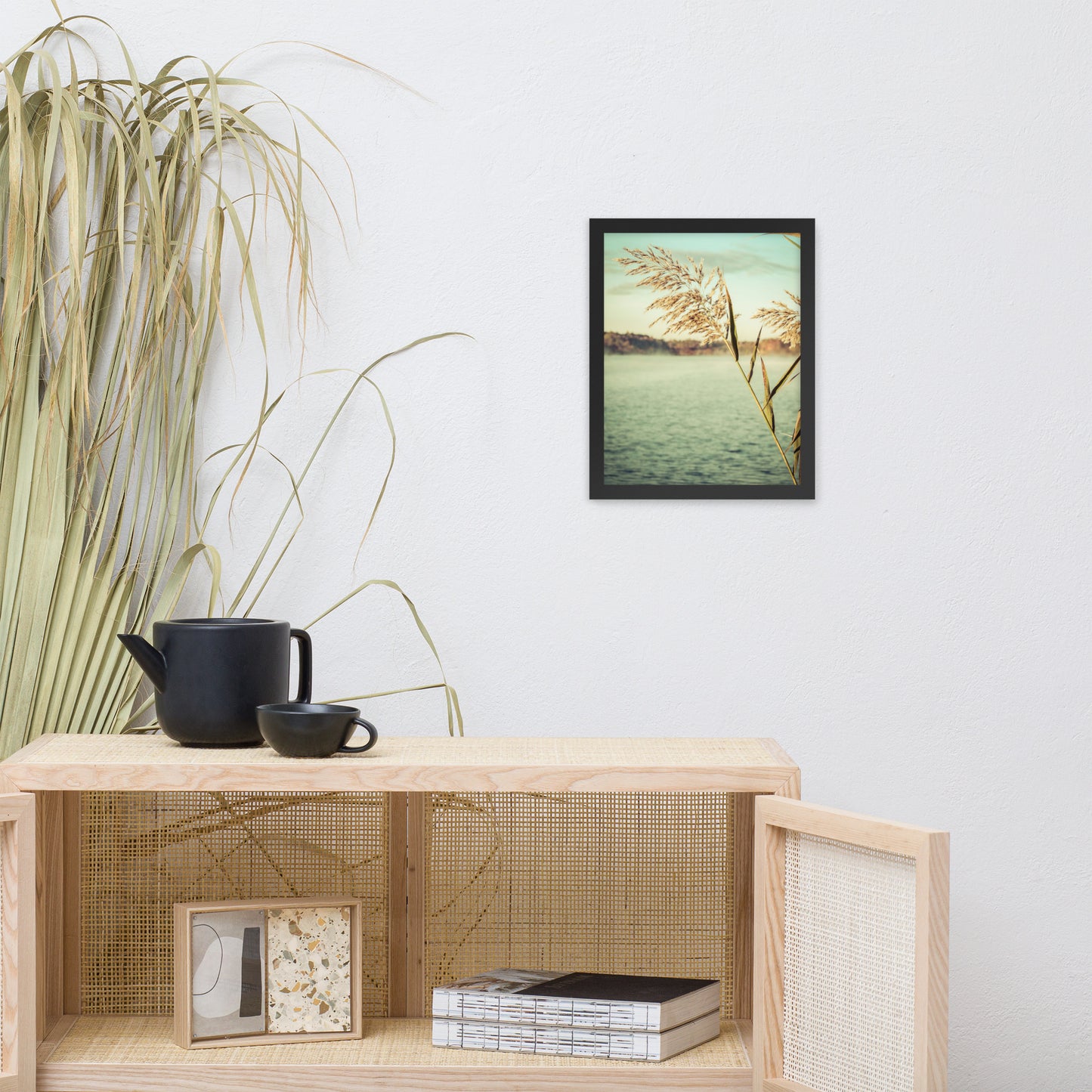 Golden Dreams Botanical Nature Photo Framed Wall Art Print
