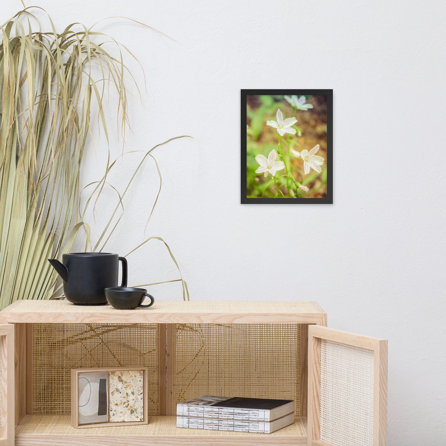 Tranquil Carolina Spring Beauty Floral Nature Photo Framed Wall Art Print