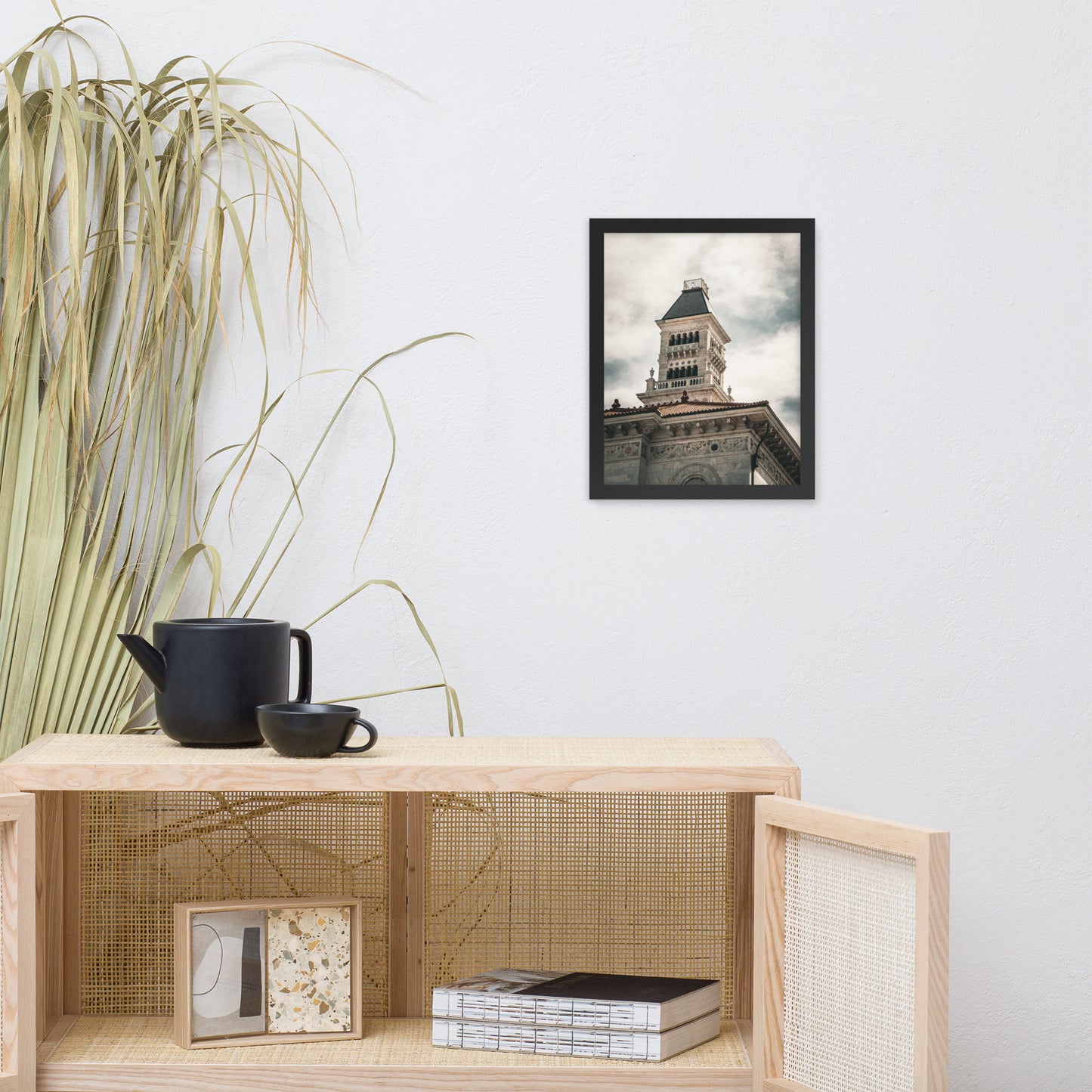 Bell Tower on Tomochichi Federal Building Savannah Ga Framed Wall Art Print