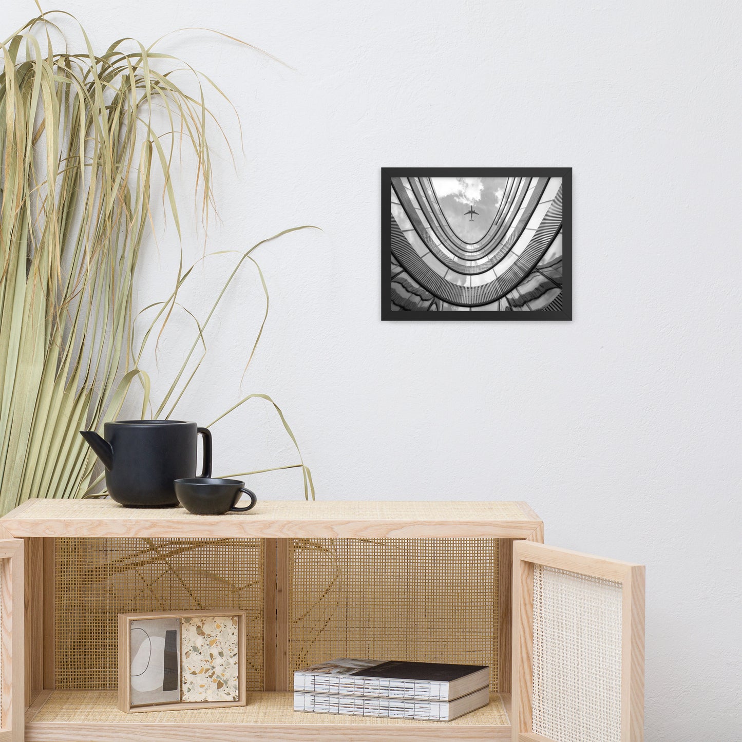 Urban Intersections in the Sky Architectural Photograph Framed Wall Art Print