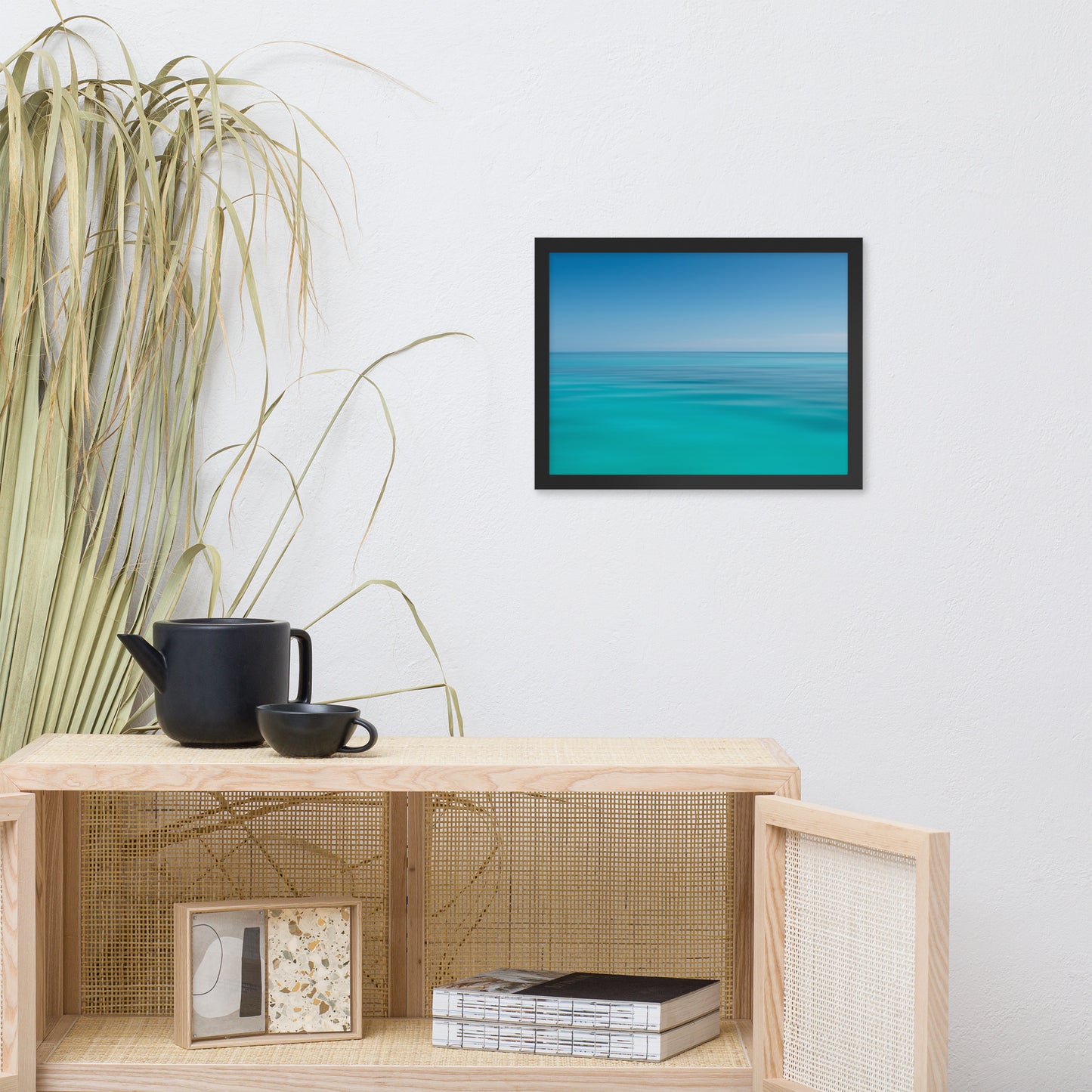 Colors of the Tropical Sea Abstract Coastal Landscape Photo Framed Wall Art Print