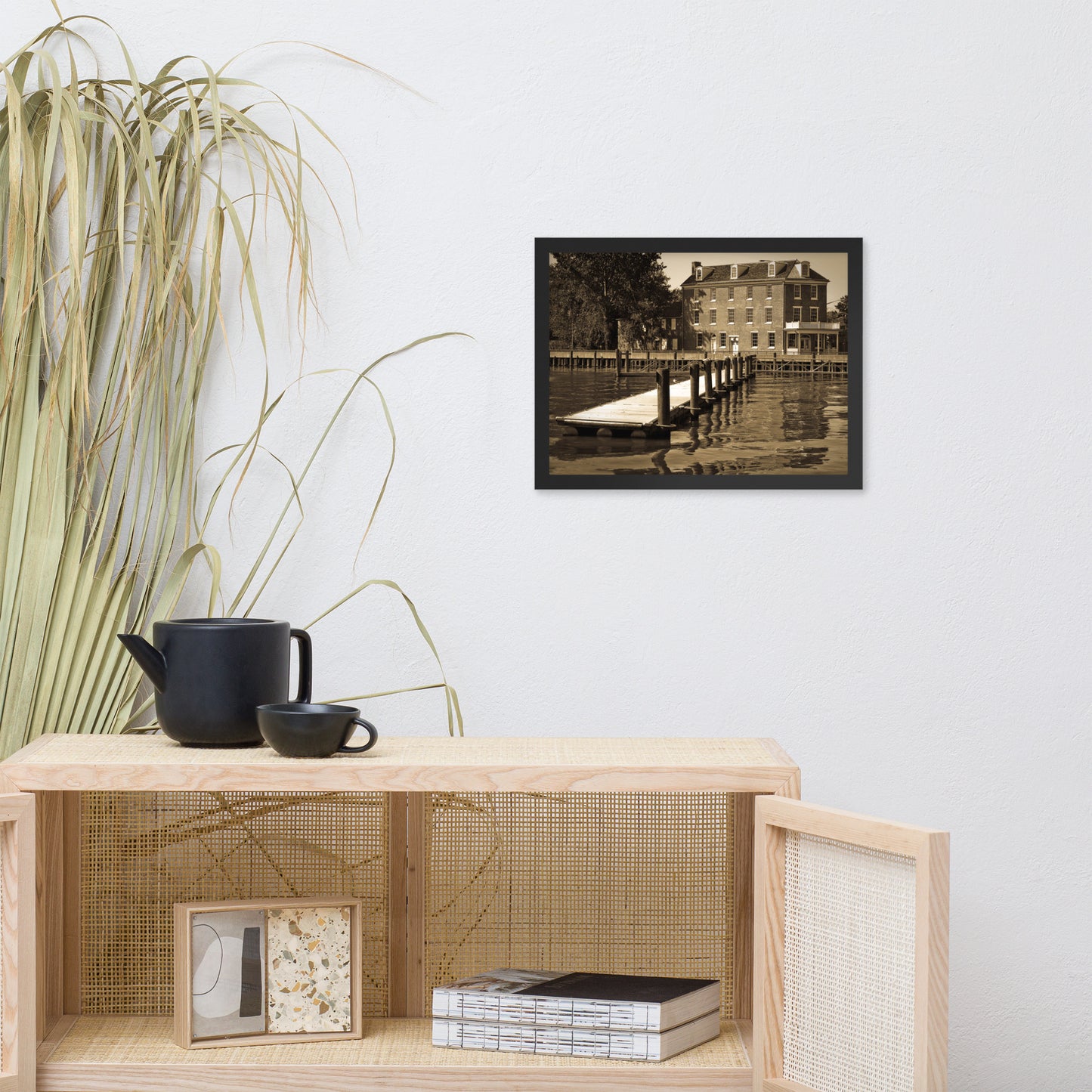 Delaware City Dock Coastal Landscape Framed Photo Wall Art Prints