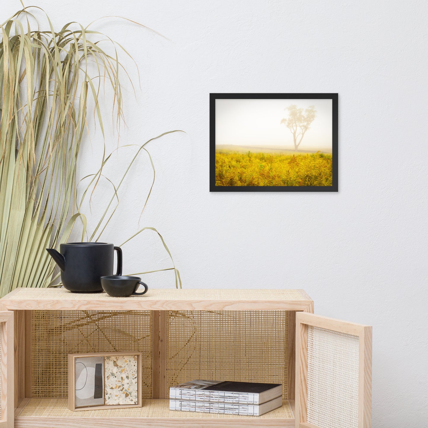 Dreams of Goldenrod and Fog Landscape Framed Photo Wall Art Prints
