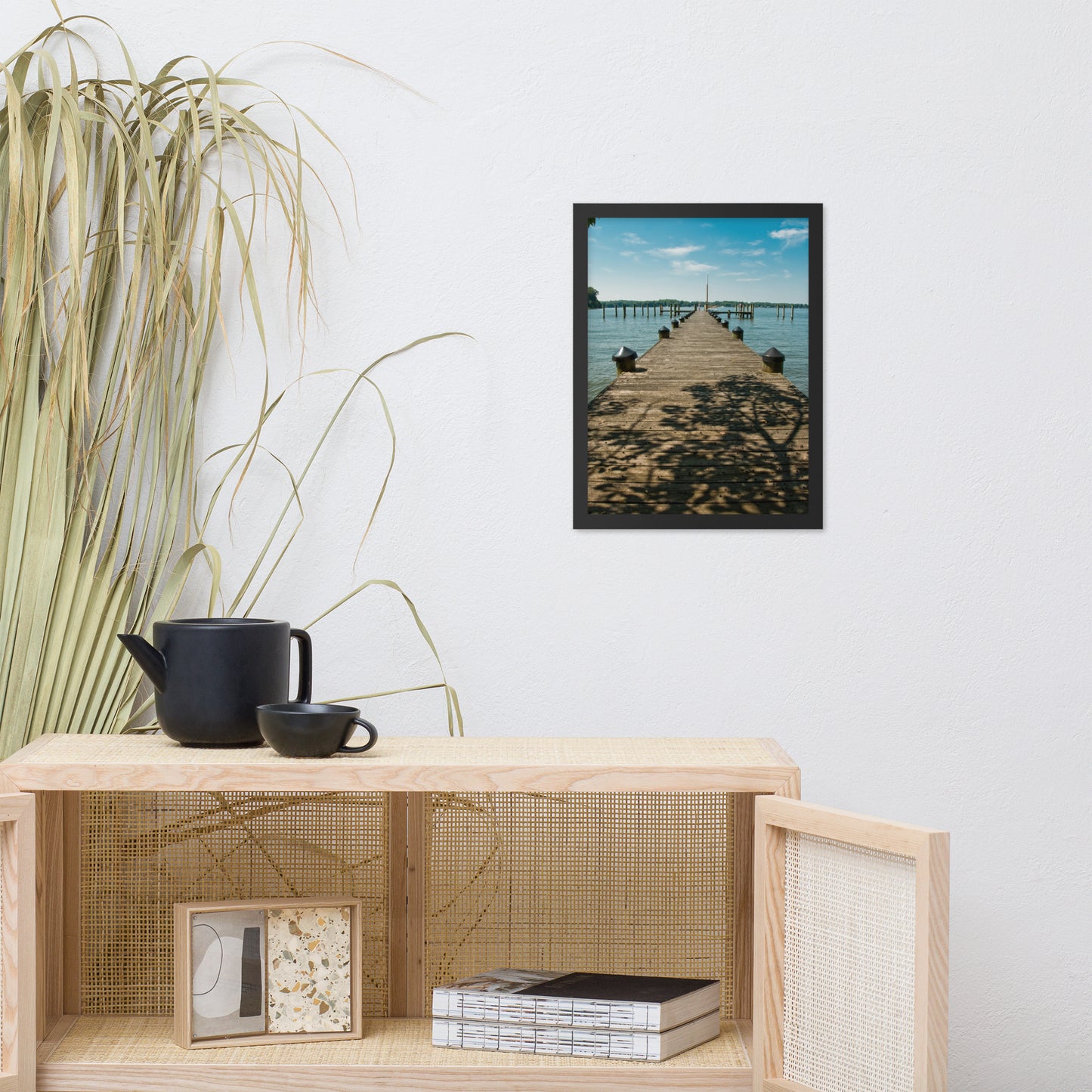 Endless Dock Coastal Landscape Framed Photo Wall Art Prints