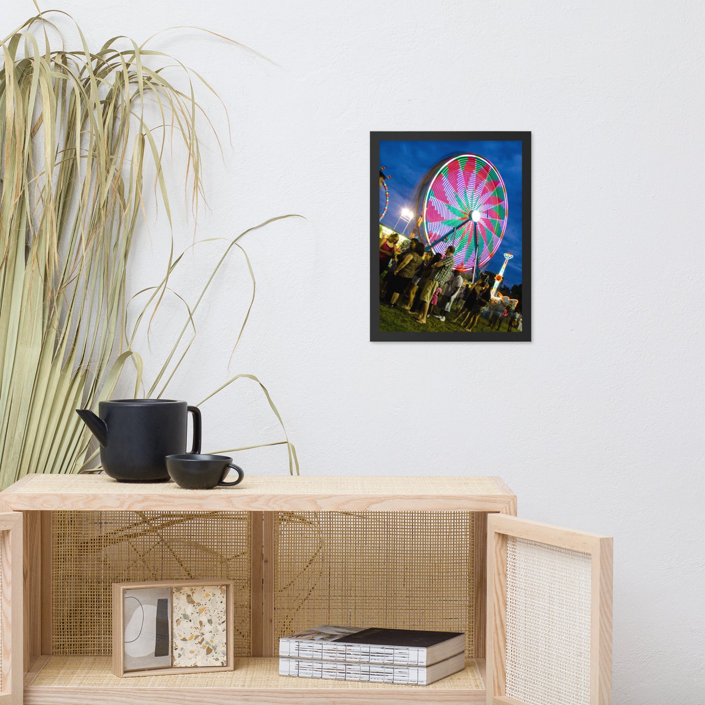 Ferris Wheel 1 Urban Landscape Photo Framed Wall Art Print