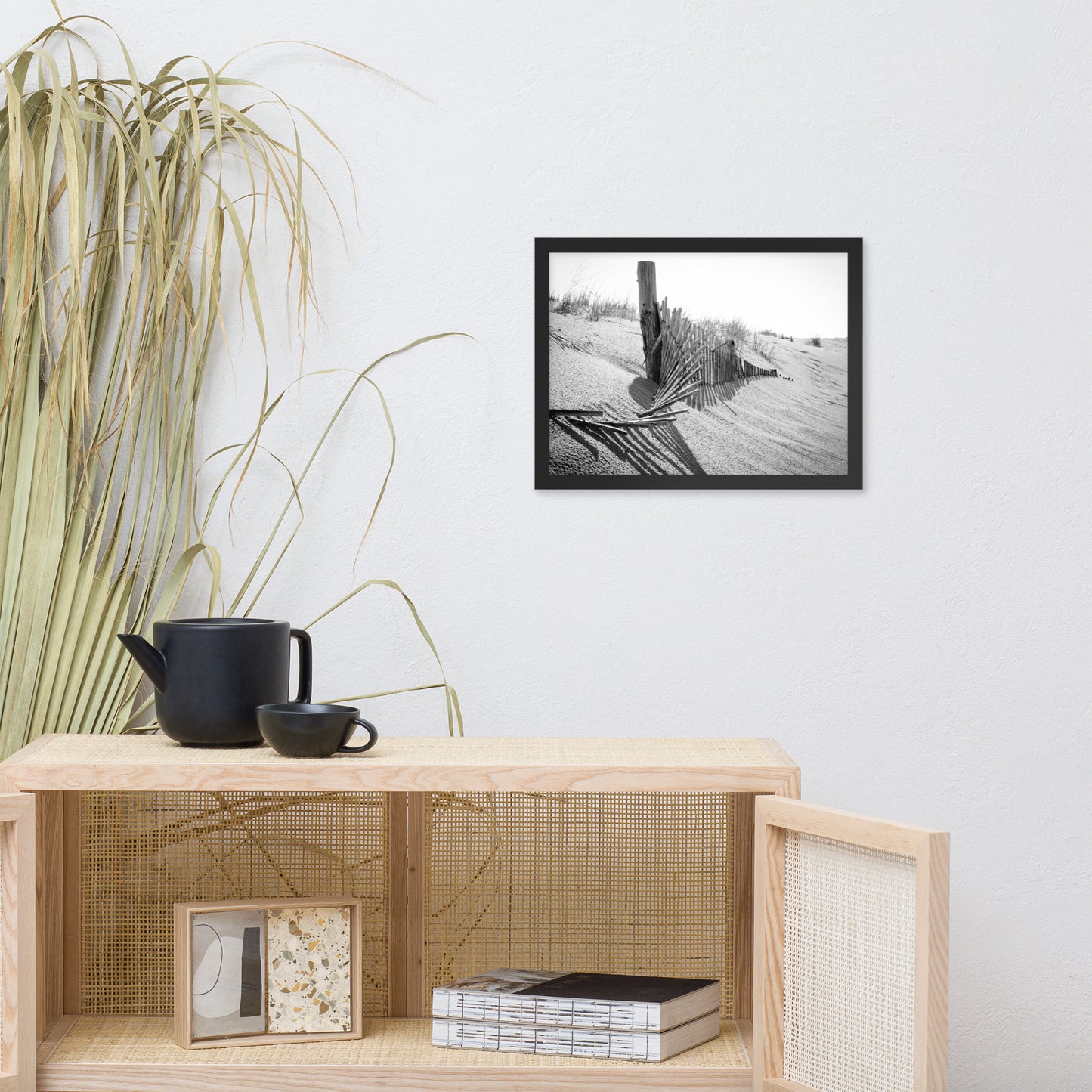 High Key Dunes Coastal Landscape Framed Photo Paper Wall Art Prints