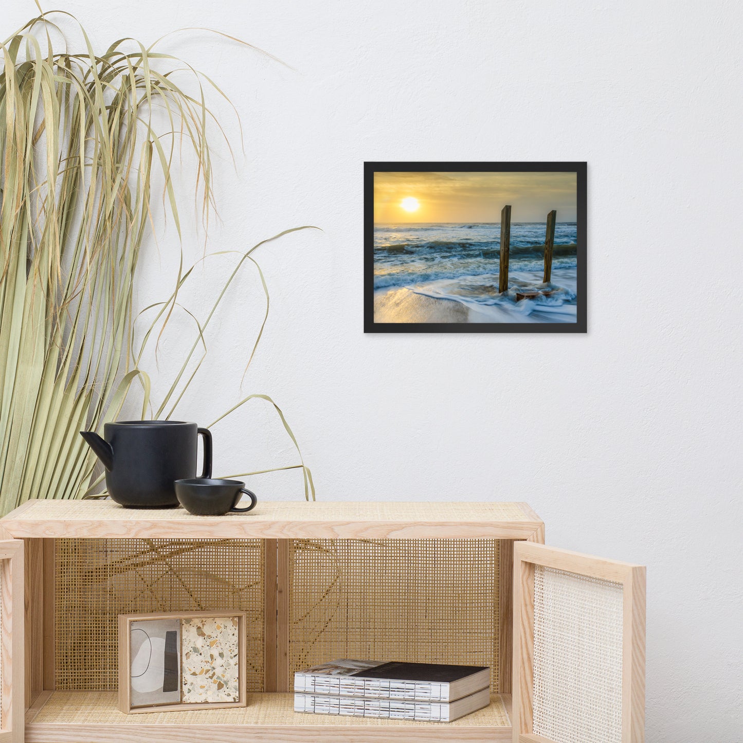 Kissed by the Sea Coastal Landscape Framed Photo Paper Wall Art Prints