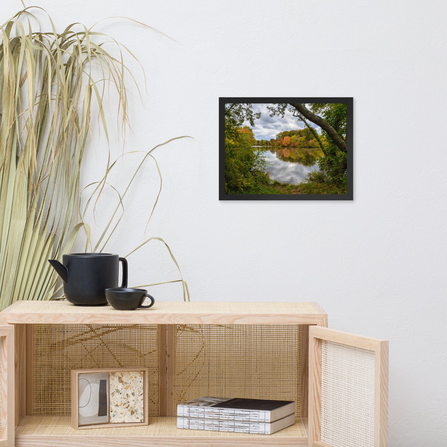 Lost In Autumn Color Landscape Framed Photo Paper Wall Art Prints