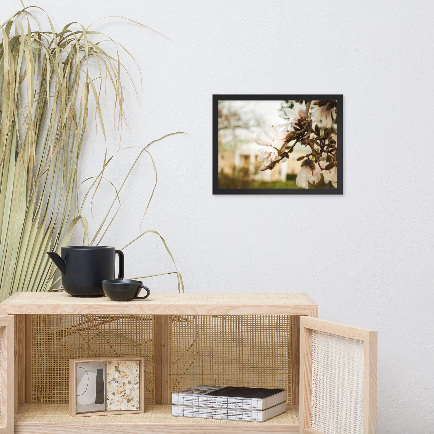 Bellevue Mansion Floral Nature Photo Framed Wall Art Print