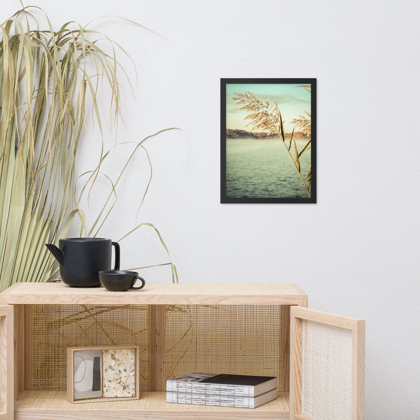 Golden Dreams Botanical Nature Photo Framed Wall Art Print