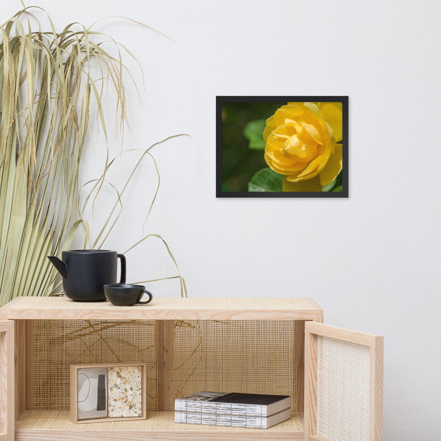 Friendship Rose Floral Nature Photo Framed Wall Art Print