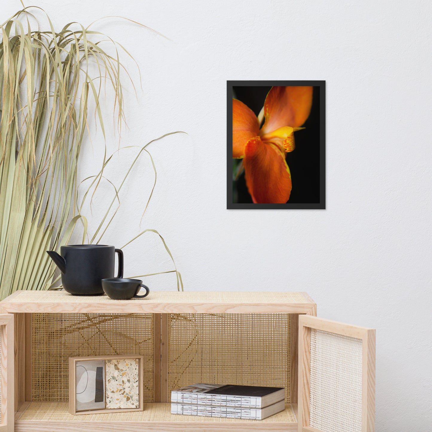 Orange Canna at Longwood Gardens Floral Nature Photo Framed Wall Art Print