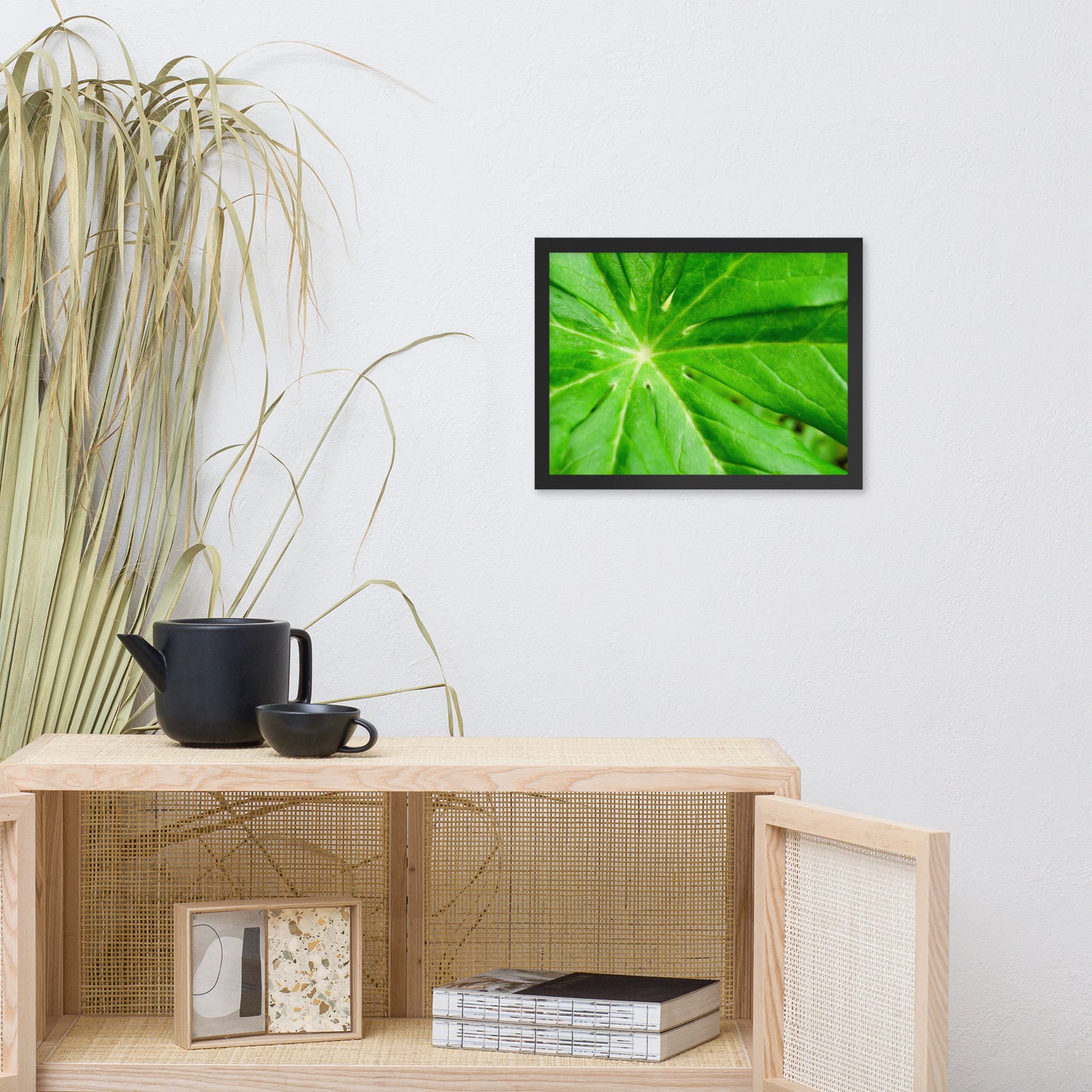 Peaceful Greenery Botanical Nature Photo Framed Wall Art Print