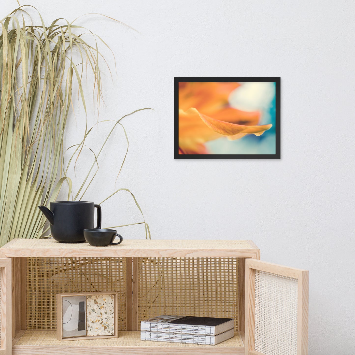 Serene Petals of Life Floral Nature Photo Framed Wall Art Print