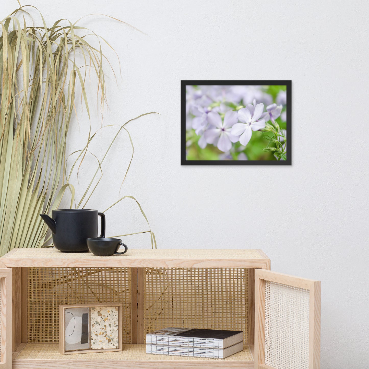 Soft Focus Phlox Carolina Floral Nature Photo Framed Wall Art Print