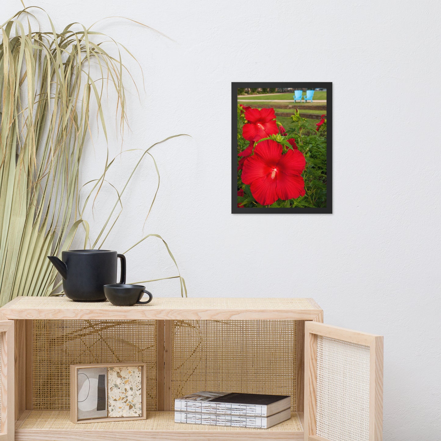 The Riverfront 2 Floral Nature Photo Framed Wall Art Print