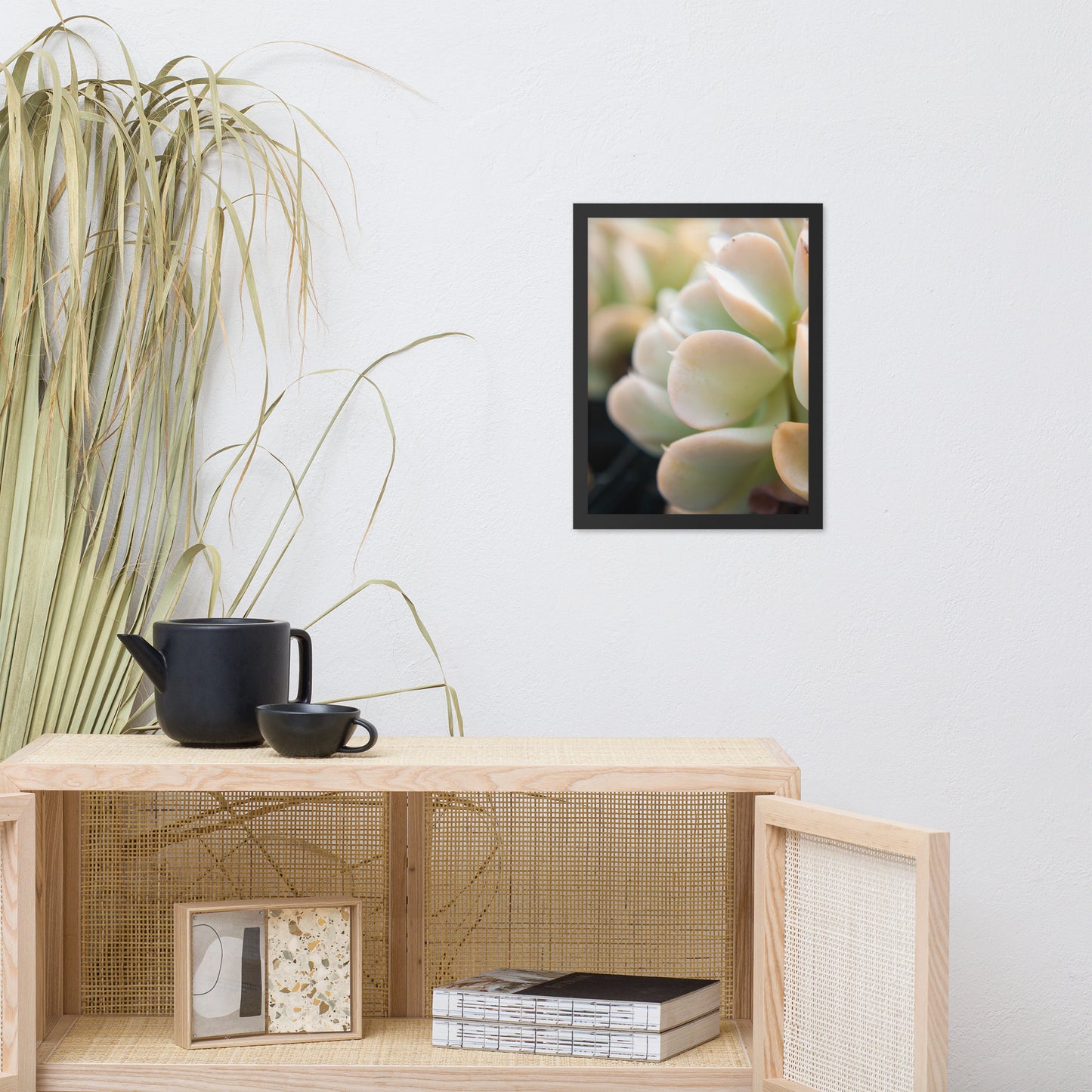 Succulent 4 Botanical Nature Photo Framed Wall Art Print