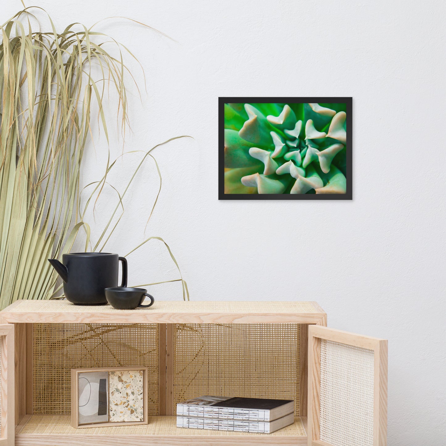 Succulent Botanical Nature Photo Framed Wall Art Print