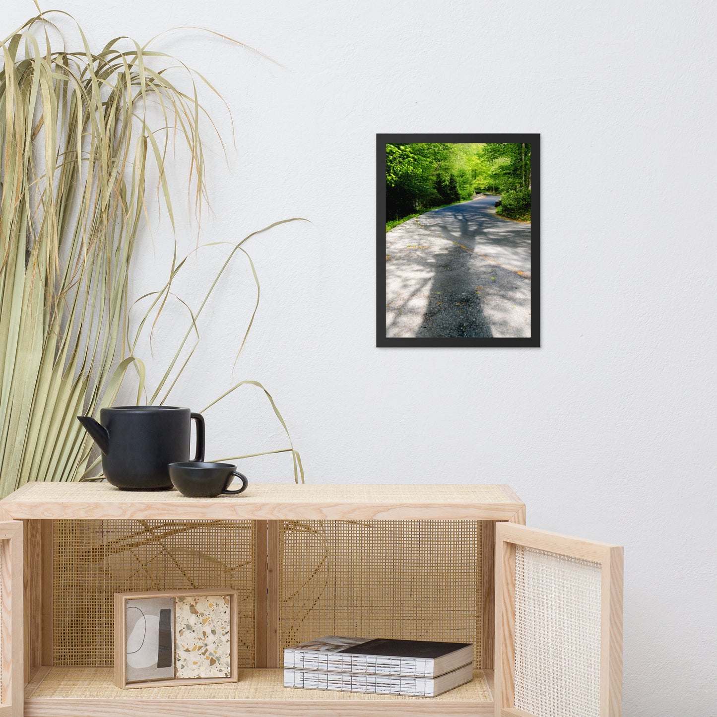 Summer Shadows Botanical Nature Photo Framed Wall Art Print