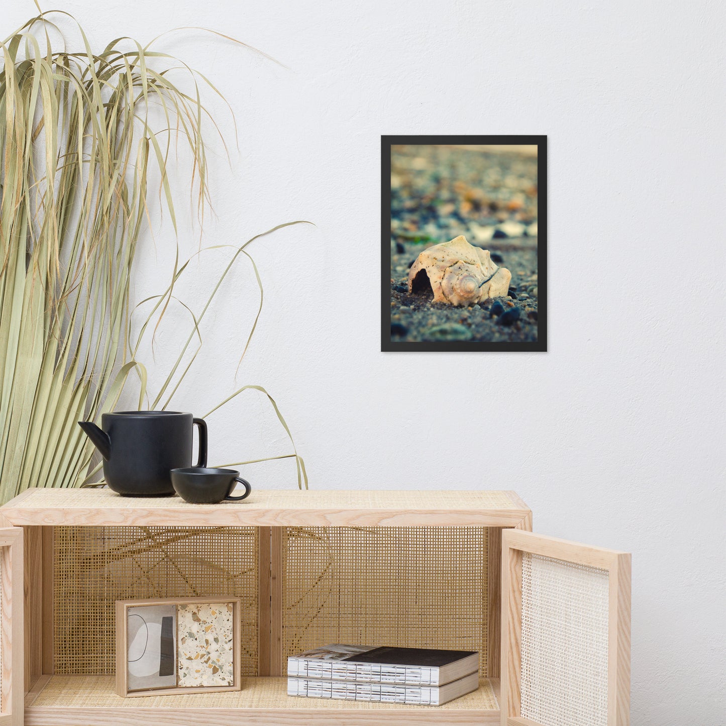 Shell at Bowers 2 Coastal Nature Photo Framed Wall Art Print